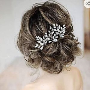 David's Bridal Hair Sprigs Silver Crystal NWOT